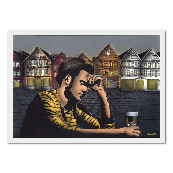 Hammer Bergen digitalrykk giclee