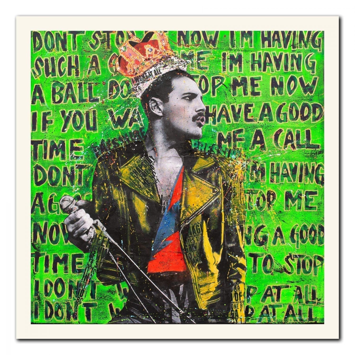 Kunst av Fru Bugge med Freddie Mercury
