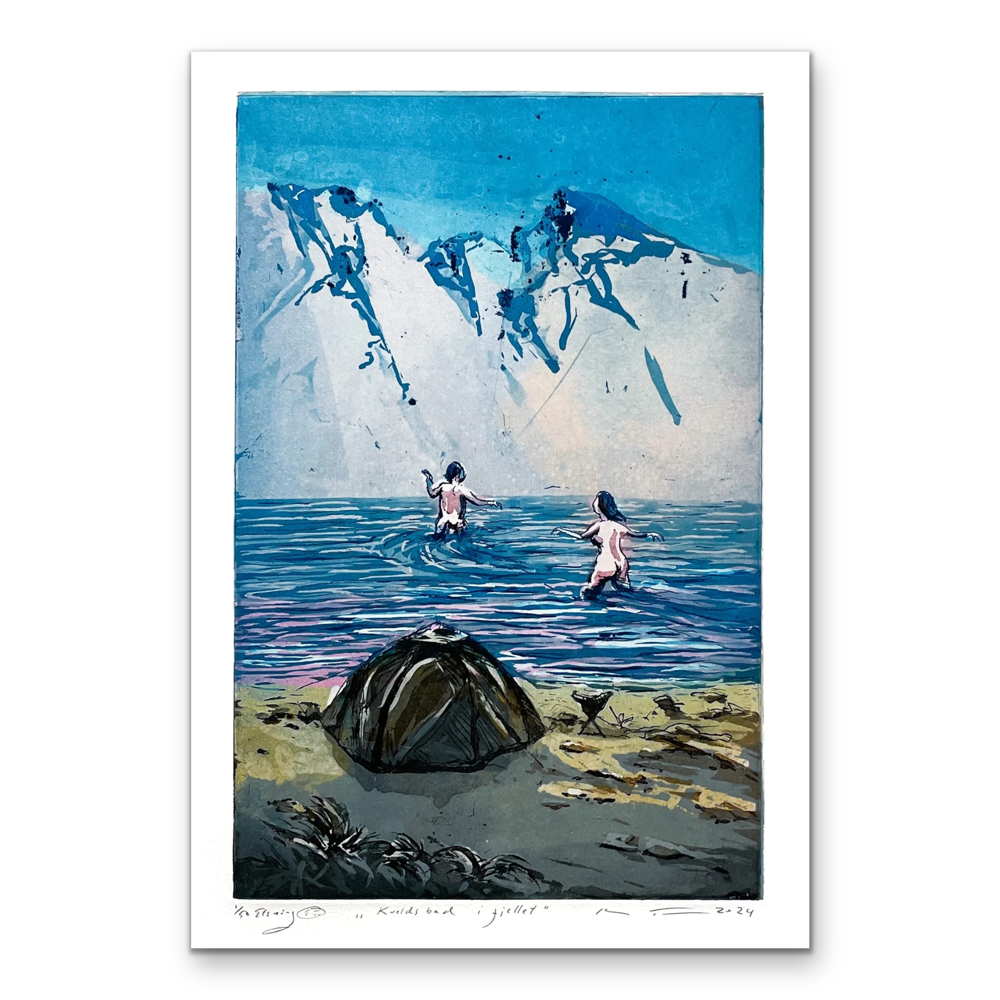 Kristian Finborud - Kveldsbad i fjellet square