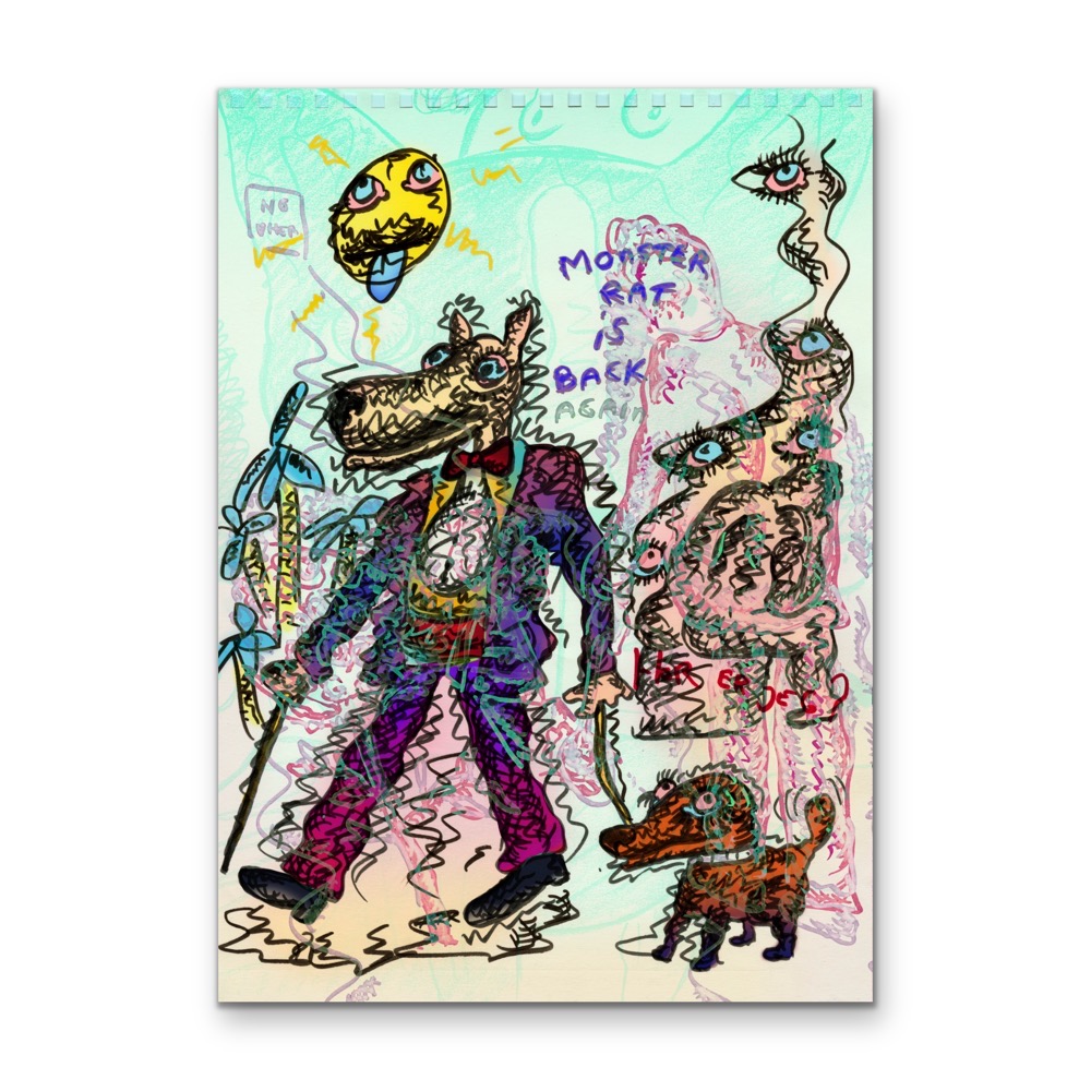 Bjarne Melgaard - Monter Rat (Blue)