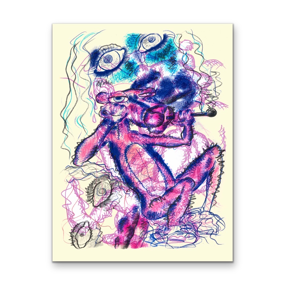 Bjarne Melgaard - Pink Smoking Panther